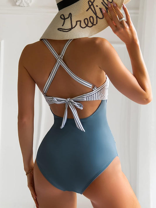Tofarvet sæt med cut-out