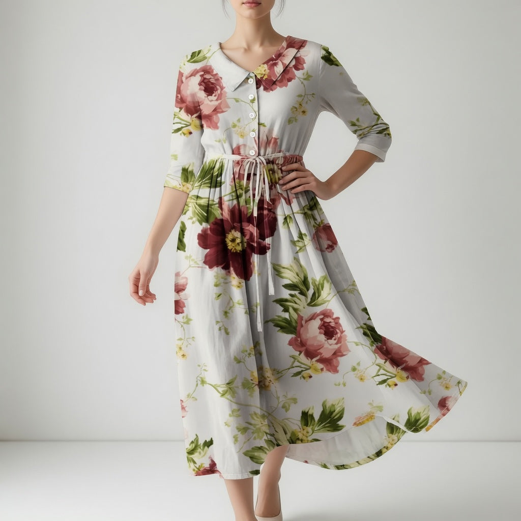 Ésméraline - Behagelig blomsterkjole