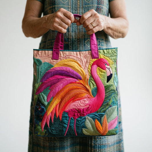 Artisan Tote Bag - Regnbue-flamingo