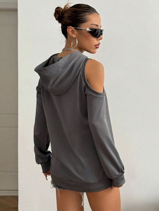 Camélia™ — Elegant sweatshirt med åbne skuldre