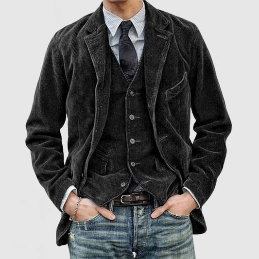 Thomas™ | Vintagejakke og vest i klassisk elegance