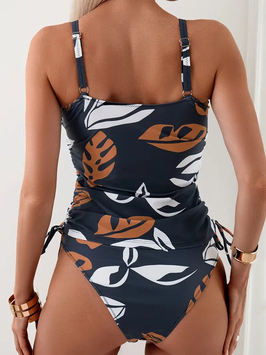 Venus Tankini - Bikini med tropisk bladprint