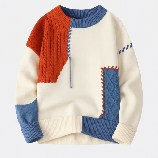 Artyn™ | Den moderne patchwork-striktrøje til en markant stil