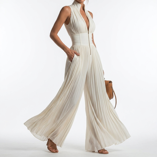 Zéphyria™ — Flydende jumpsuit med blomsterprint og sommerelegance