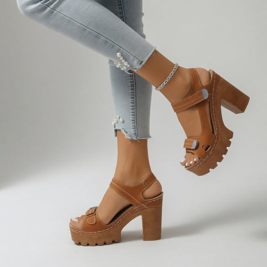 Célimène™ — Sandal med blokhæl og plateau i urban stil