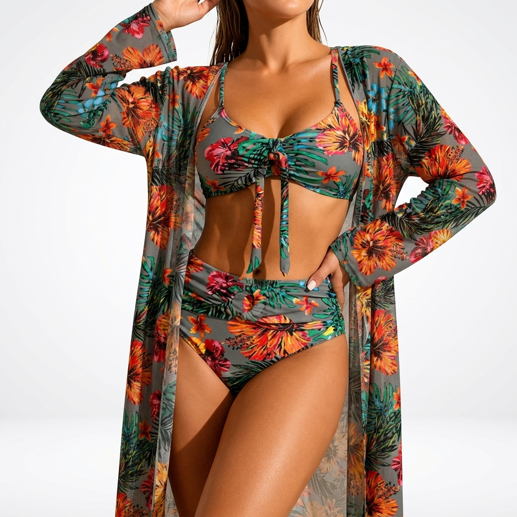 Belladonna™ — Blomstret bikinisæt i tropisk elegance