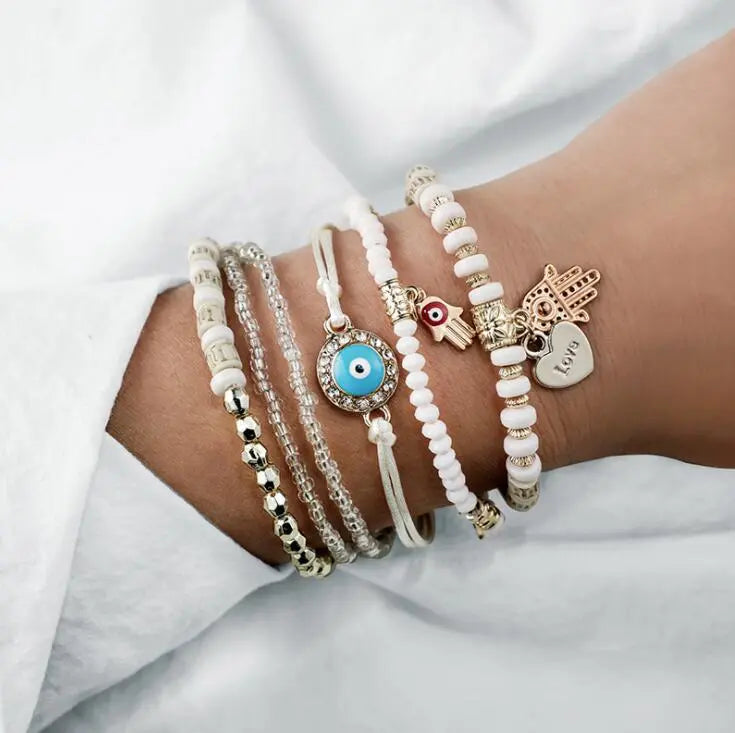Hamsa armbånd sæt