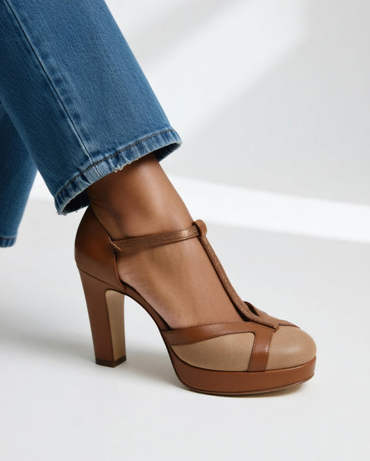 Maëlyne™ — Retro pumps med elegance og ergonomisk støtte