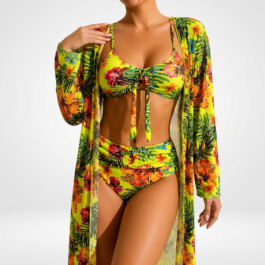 Belladonna™ — Blomstret bikinisæt i tropisk elegance