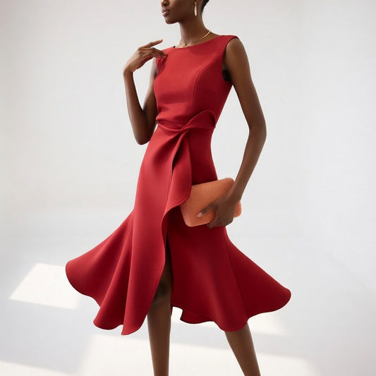 Léonise™ — Struktureret kjole med moderne, formgivende elegance
