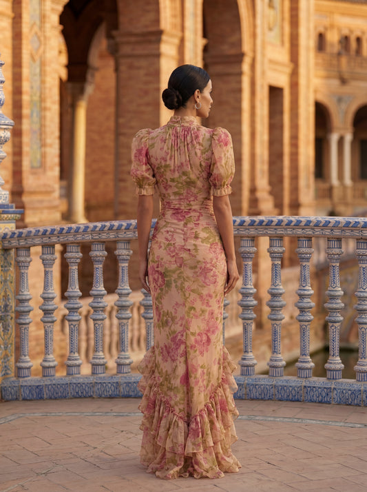 Elegant Rosario-kjole i silke – Maison Claire et Sylvie