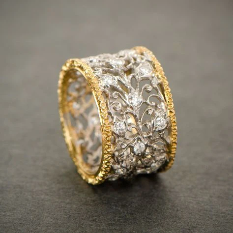 Vintage ring med zirkonia
