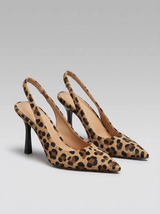 Avery™ | D'Orsay-hæle med leopardprint