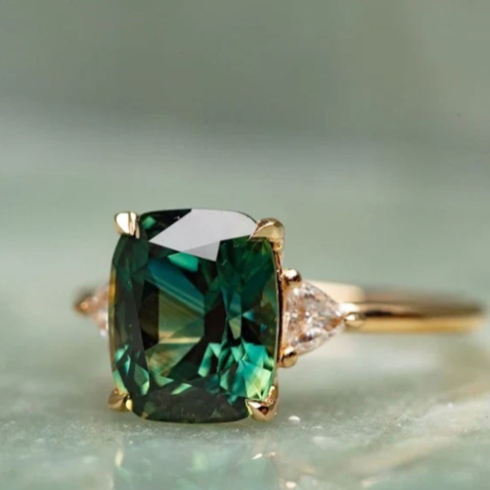 Vintage Inspireret Grøn Ring