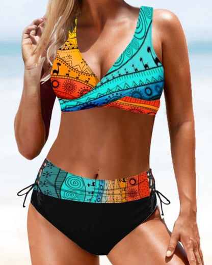 Eva - Farverig og glad bikini