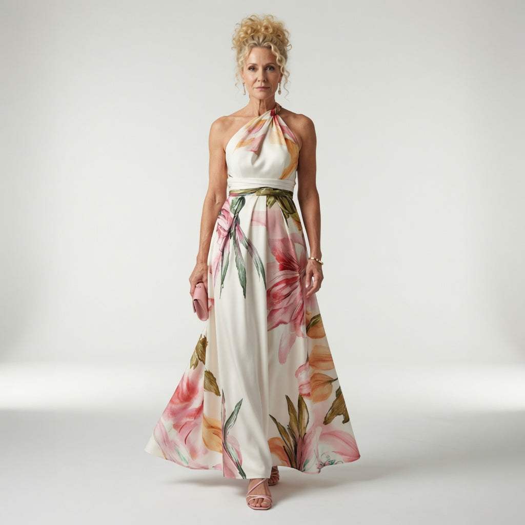 Amiel | Let blomstret maxikjole