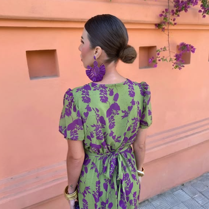 Anaïs™ — Midikjole med elegant print