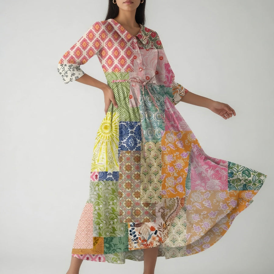 Ophéliane – elegant blomstret kjole