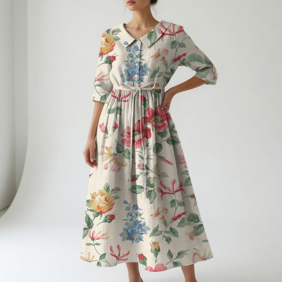 Iséline - Elegant Blomsterkjole