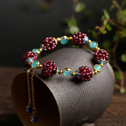 Berries-armbånd i Naturlige Sten