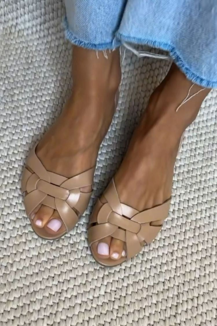 Serafina flettede sandaler – naturlig komfort