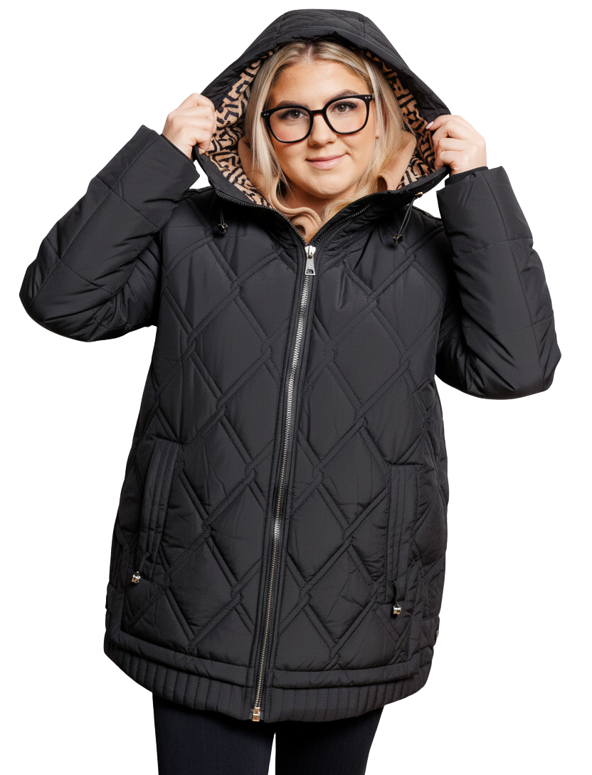 Éliane™ | Varm, let og vandtæt vinterjakke i plus size