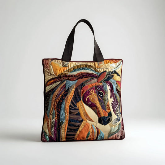 Artisan Tote Bag - Hest i flerfarvet mosaik