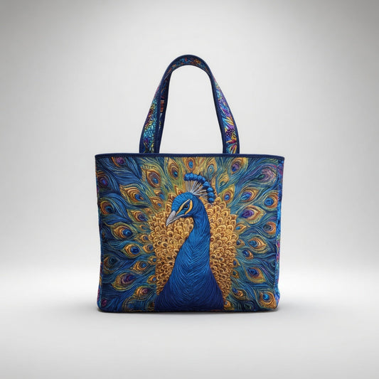 Tote Bag Artisan - Kongelig Påfugl
