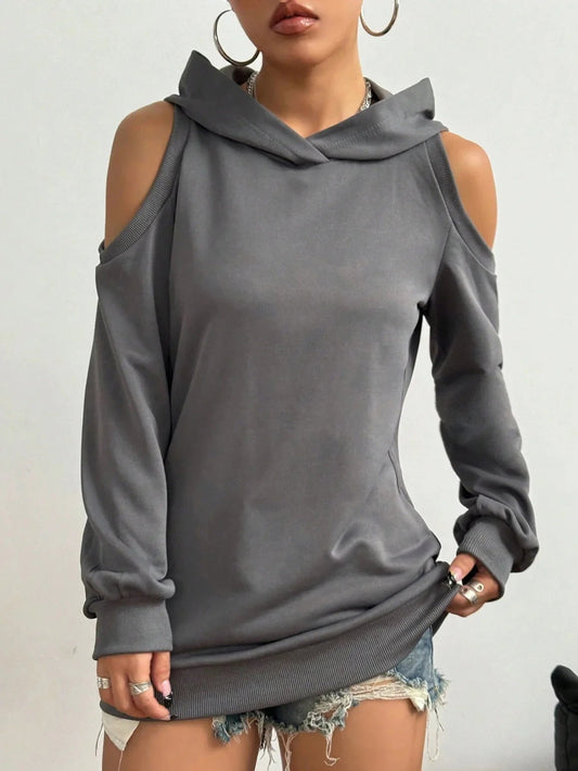 Camélia™ — Elegant sweatshirt med åbne skuldre