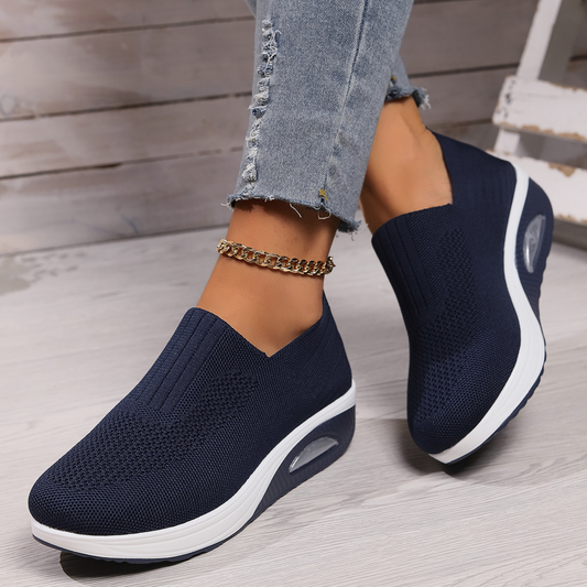 Laurence™ — Slip-on sneakers med kilesål til hverdagskomfort
