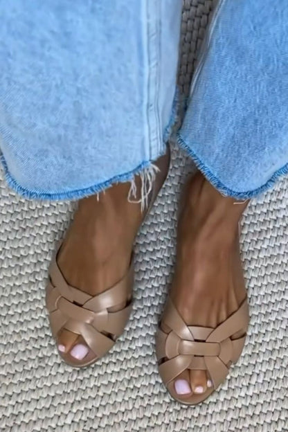 Serafina flettede sandaler – naturlig komfort