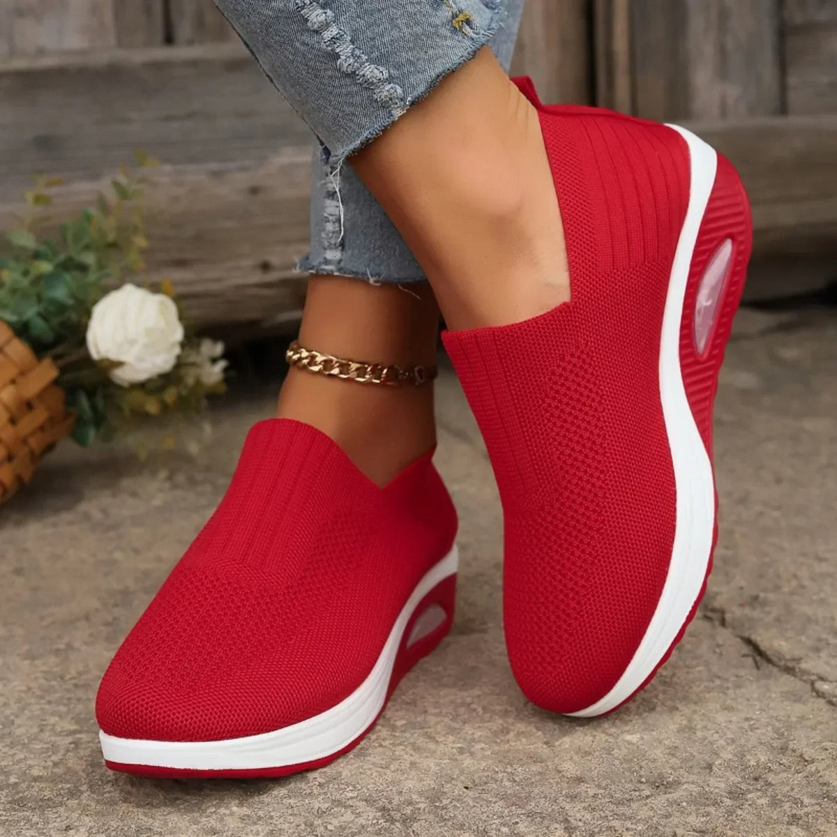 Laurence™ — Slip-on sneakers med kilesål til hverdagskomfort
