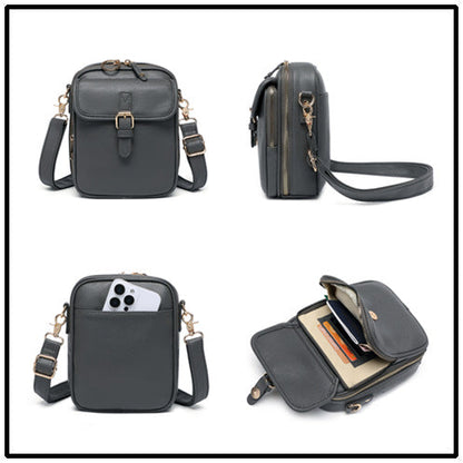 Camille™ — Rummelig elegant vintage messengertaske