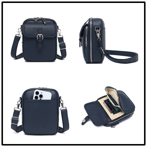 Camille™ — Rummelig elegant vintage messengertaske