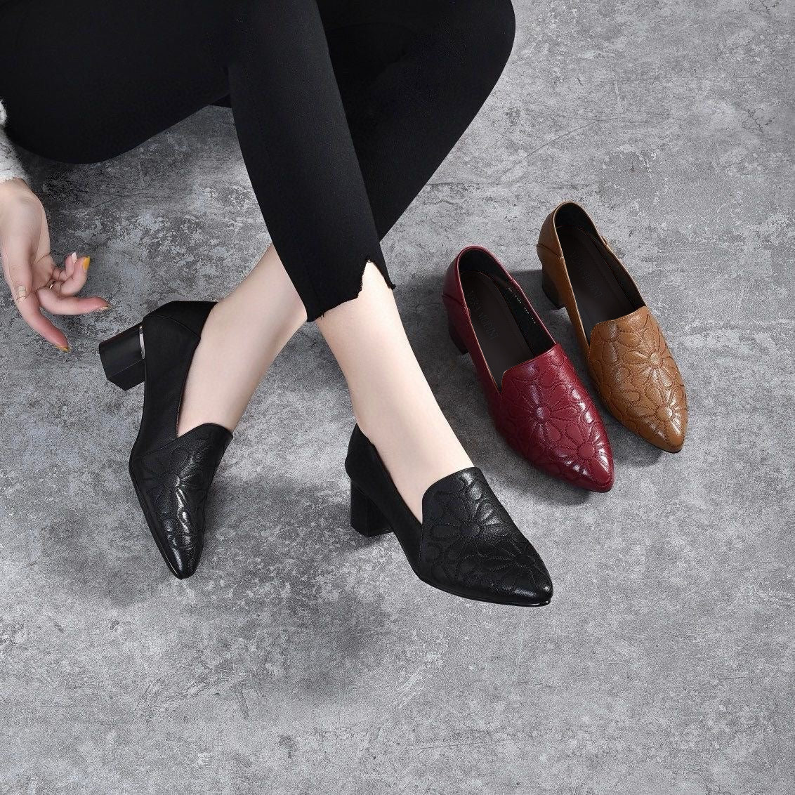 Oléane™ – Elegante broderede sko til kvinder