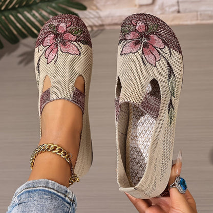 Rosalie™ — Elegante ergonomiske ballerinasko med blomstermotiv