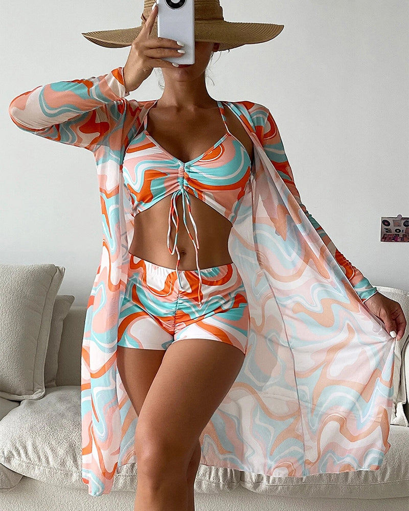 Laluna® | 3-delt bikinisæt med print