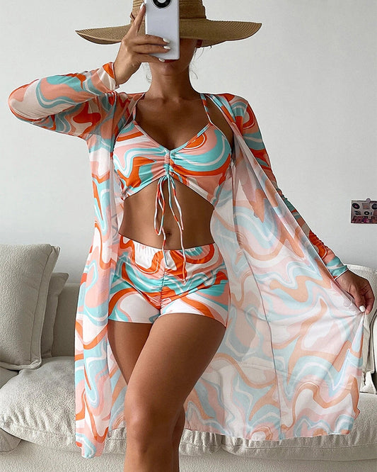 Laluna® | 3-delt bikinisæt med print