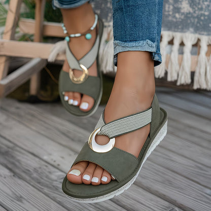 Isadora™ — Elegante ergonomiske sandaler med dekorativ rem