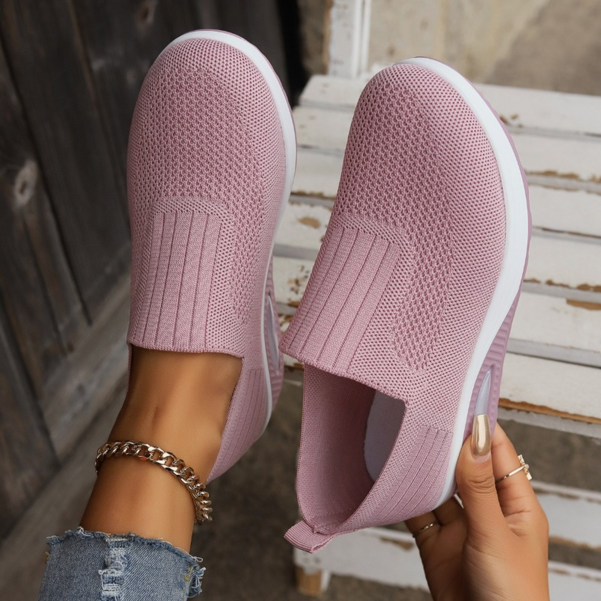 Laurence™ — Slip-on sneakers med kilesål til hverdagskomfort