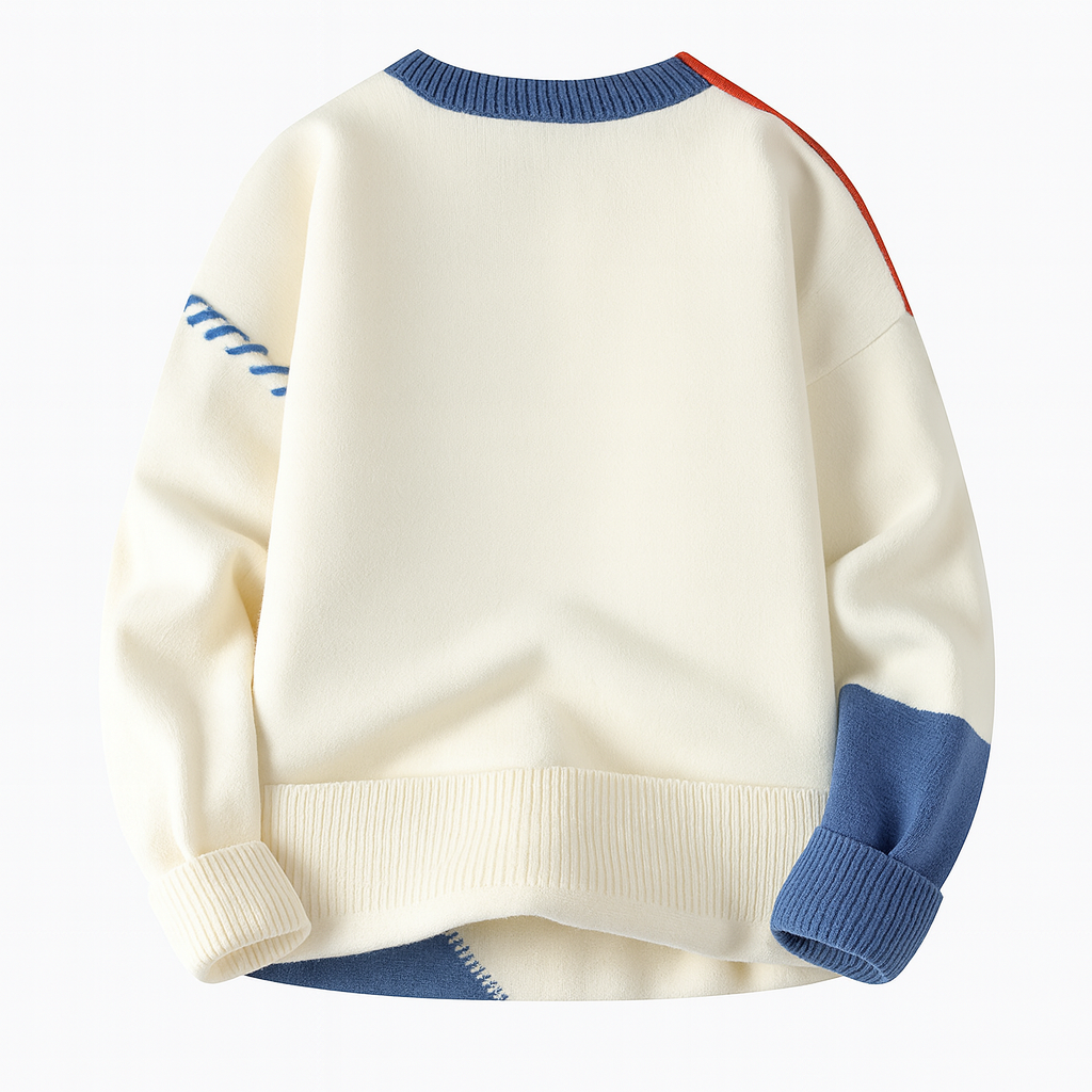 Artyn™ | Den moderne patchwork-striktrøje til en markant stil