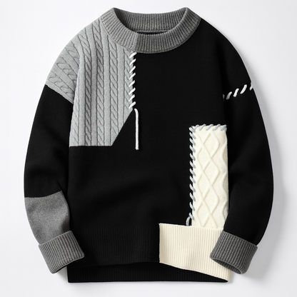 Artyn™ | Den moderne patchwork-striktrøje til en markant stil
