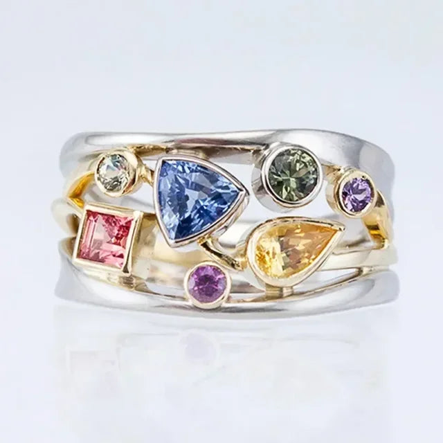 Farverig Vintage Ring