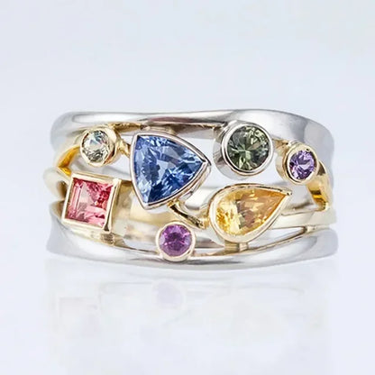Farverig Vintage Ring