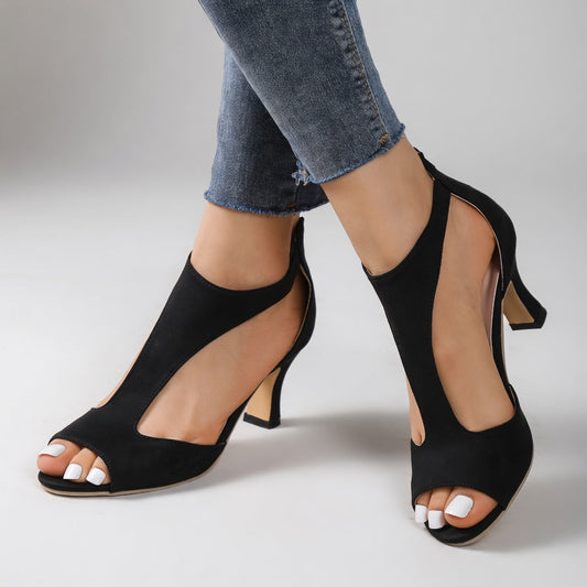 Damienne™ – Sandal med ruskindshæl, aftenelegance