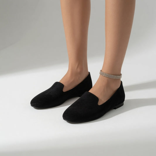 Azélie™ — Farverig ruskindsloafer, let i hverdagen