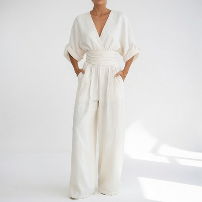 Évoriane™ — Flydende jumpsuit med raffineret sommerelegance