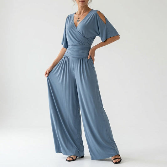 Maëvora™ — Flydende jumpsuit med tidløs, raffineret elegance