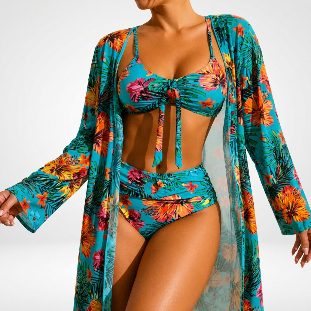 Belladonna™ — Blomstret bikinisæt i tropisk elegance