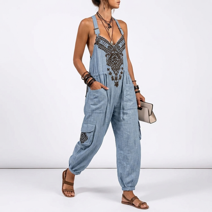 Évorélia™ — Flydende bohemejumpsuit med naturlig elegance